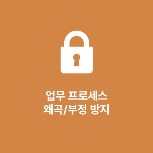 업무 프로세스, 왜곡/부정 방지